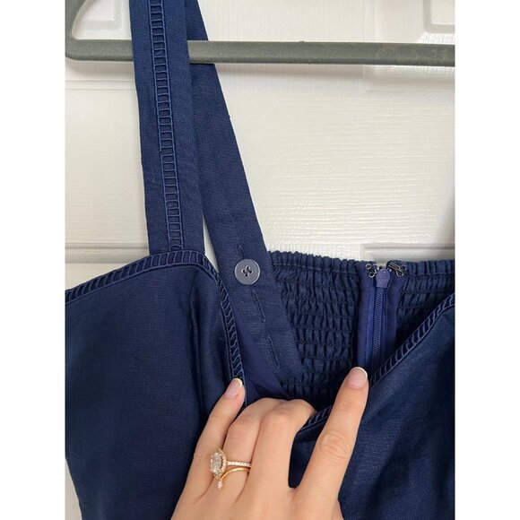 NWT Everett Mini Linen Dress - Danube Size 12 - Picture 6 of 8